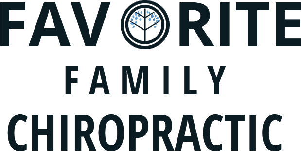 Favorite Family Chiropractic logo with tree emblem and bold lettering